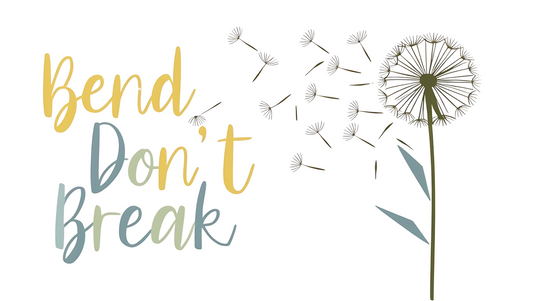 "Bend Don't Break" instant digital download, Motivational, Mantra, Affirmation, Printable